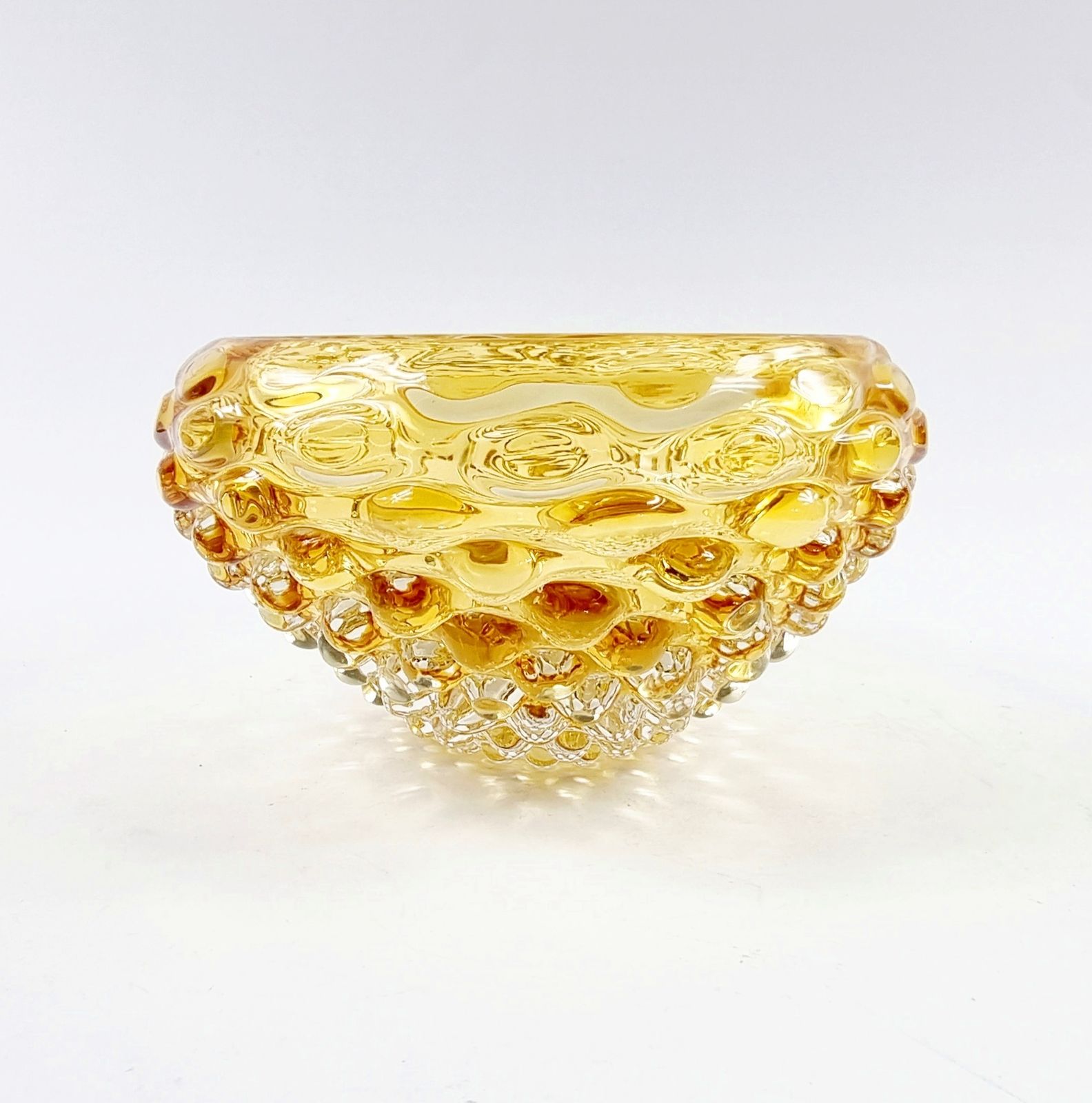 Murano Glass "Lenti" Bowl By Ercole Barovier For Barovier & Toso, Italy, 1940s/50s photo for sale
