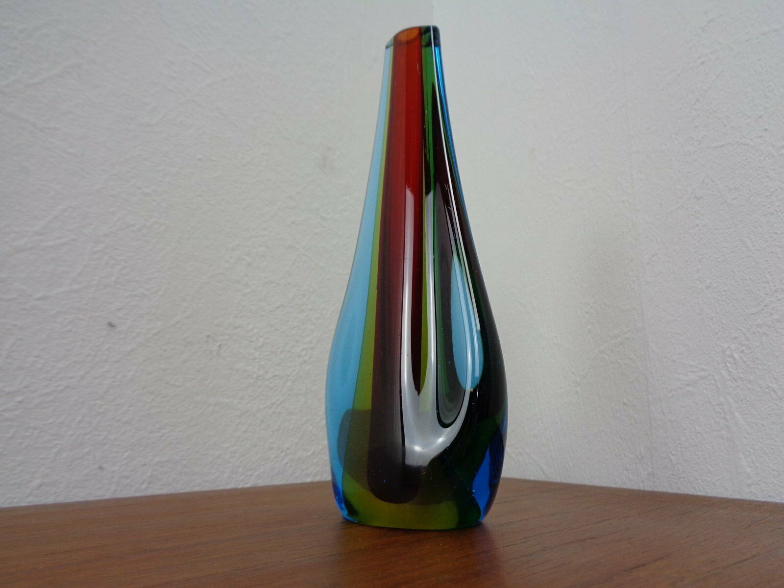 Murano Glass Teardrop Vase By Flavio Poli, 1960s photo Home Decor
