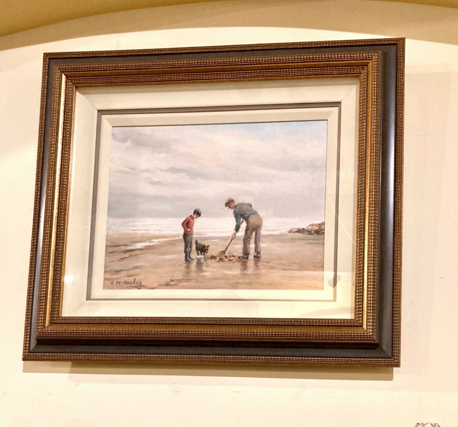 Charles Mcauley Oil Painting On Canvas. photo for sale