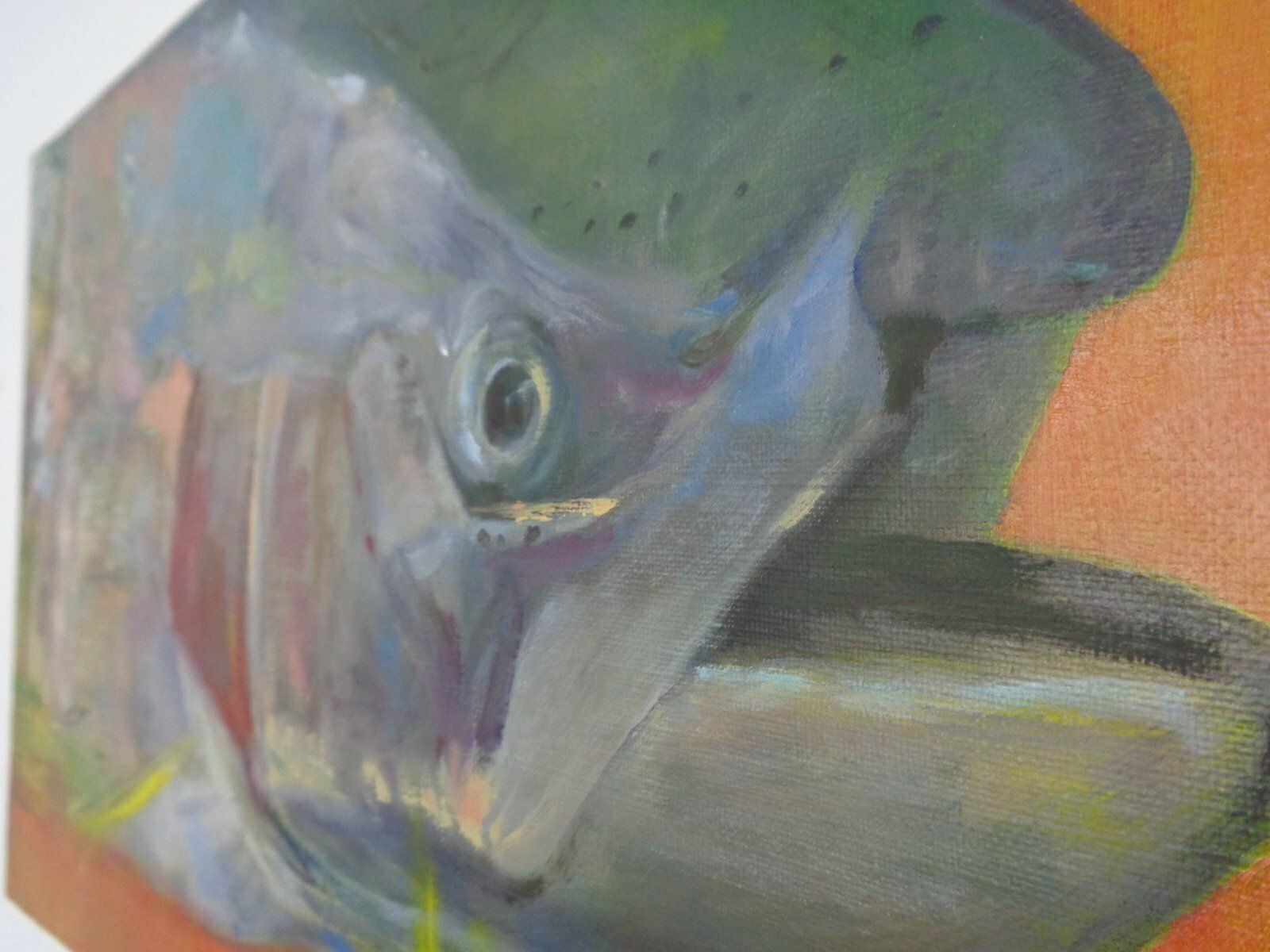 photo buy Fred Neumann, Salmon Trout, 1980s, Oil On Canvas
