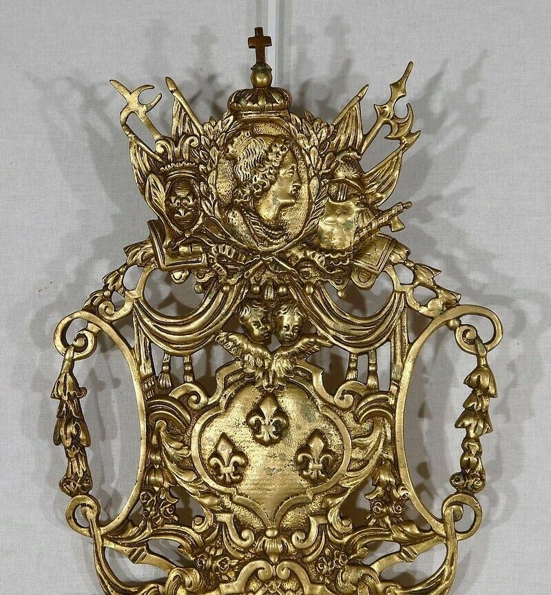 Important Pair Of Wall Lights With 3 Branches In Gilded Bronze, Napoleon III   Mid 19th Century photo 1720.1