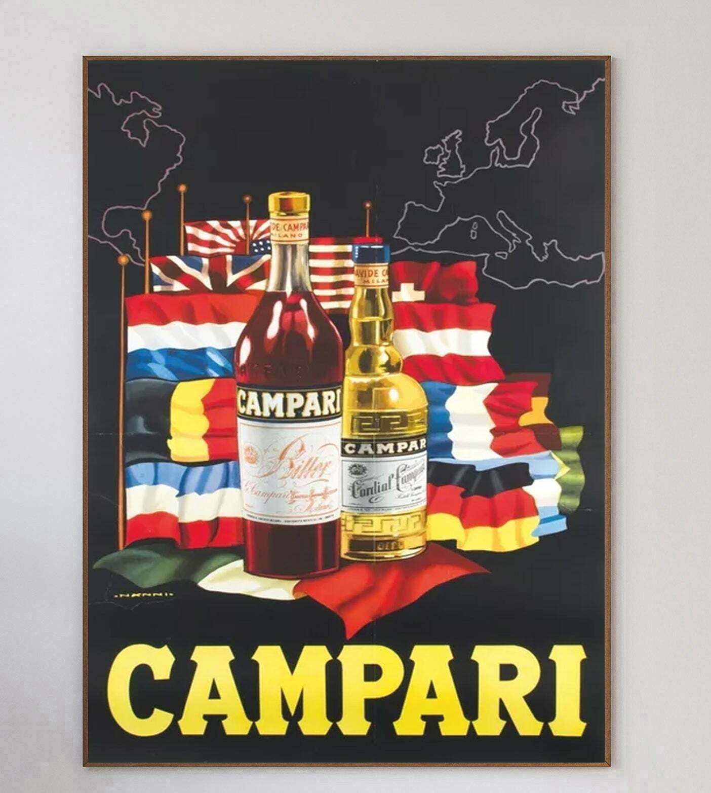 Campari   Nino Nanni Original Vintage Poster photo 1053.0