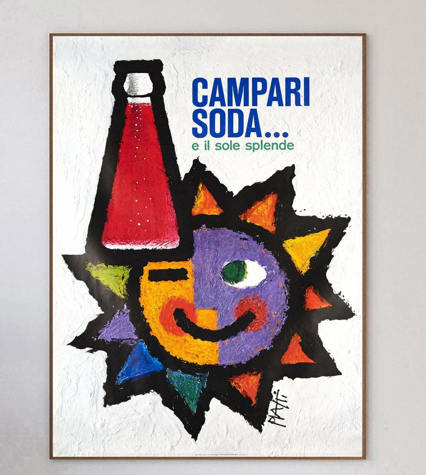 Campari Soda   Piatti Original Vintage Poster photo 995.0