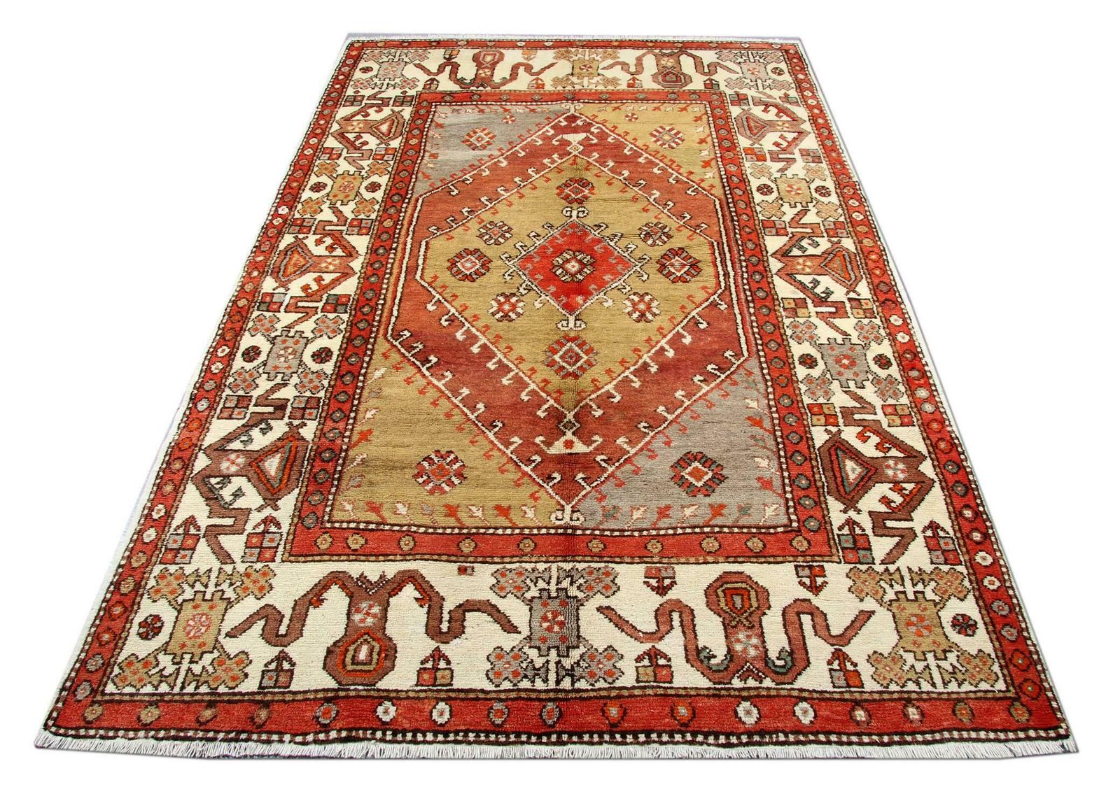 Handmade Carpet Antique Rug, Turkish Rug, Wool Oriental Rug Knitted Carpet photo furniture
