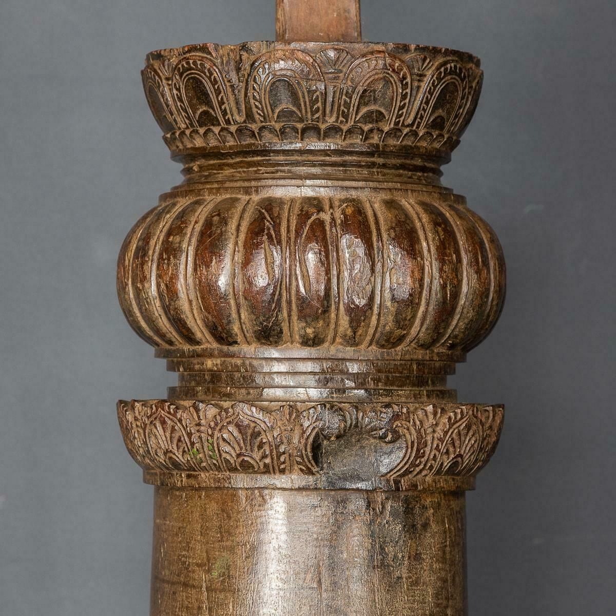 19th Century Indian Handcarved Architectural Columns, C.1860 photo buy