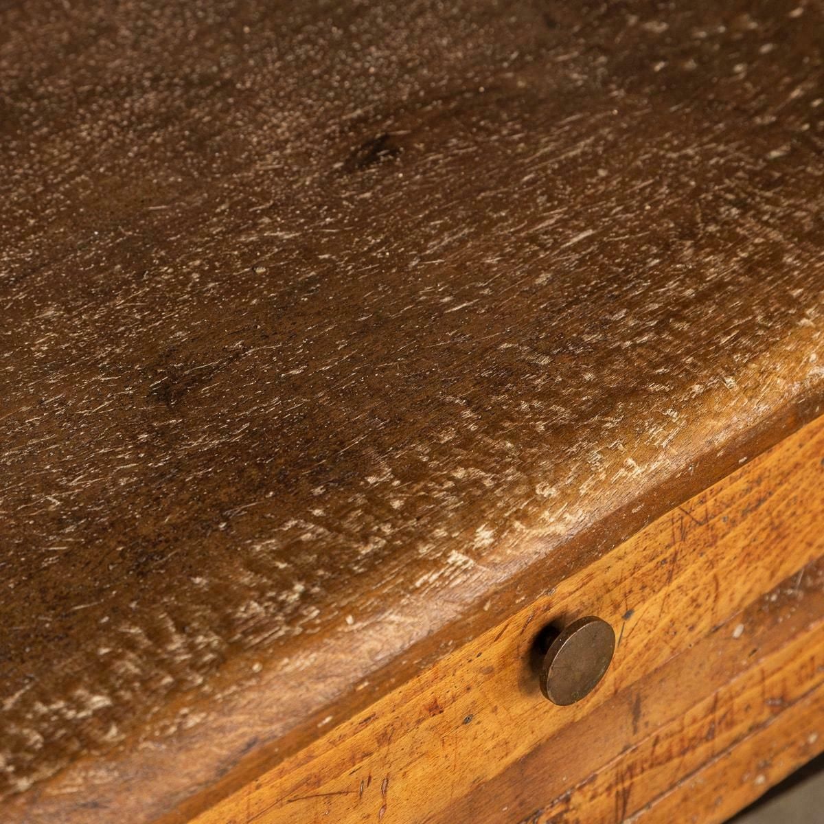 photo furniture 20th Century French Walnut Jewellery Makers Benches, C.1920