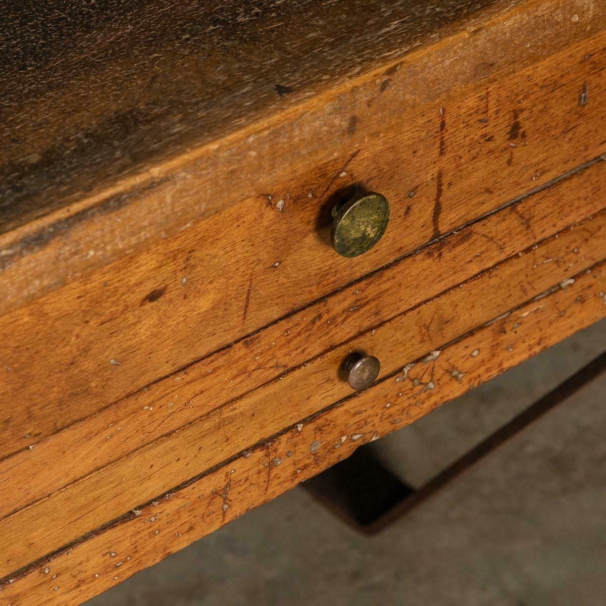 4895.0 20th Century French Walnut Jewellery Makers Benches, C.1920 photo