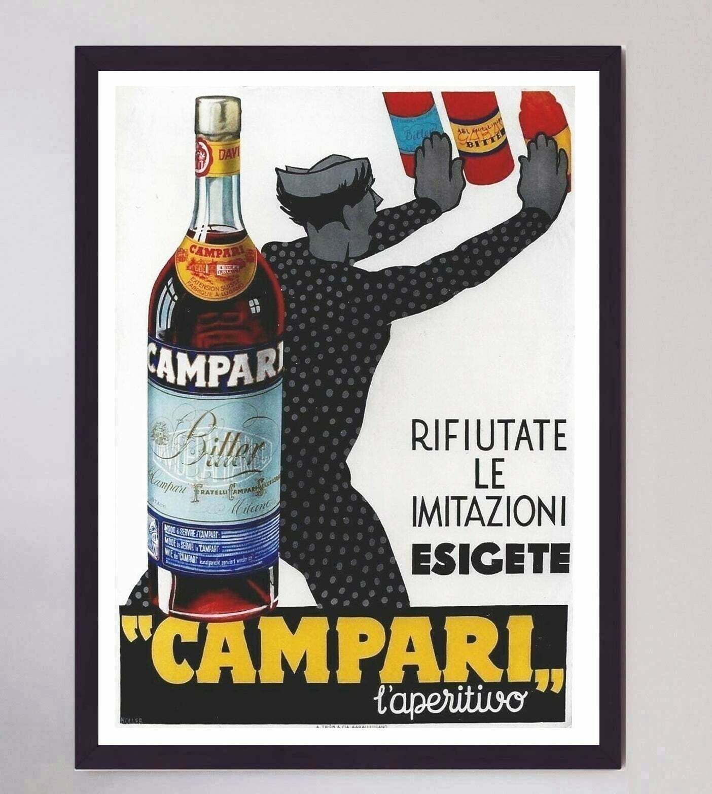 Campari The Aperitif   Koller Original Vintage Poster photo furniture