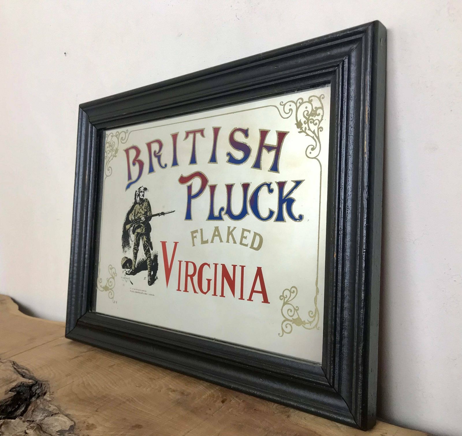 Antique British Pluck Flaked Virginia Tobacco Cigarettes Advertising War Collectibles Piece