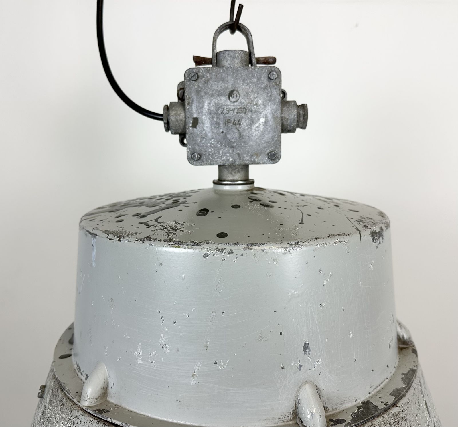 Industrial Polish Cast Aluminium Factory Pendant Lamp From Mesko, 1970s photo 199.0