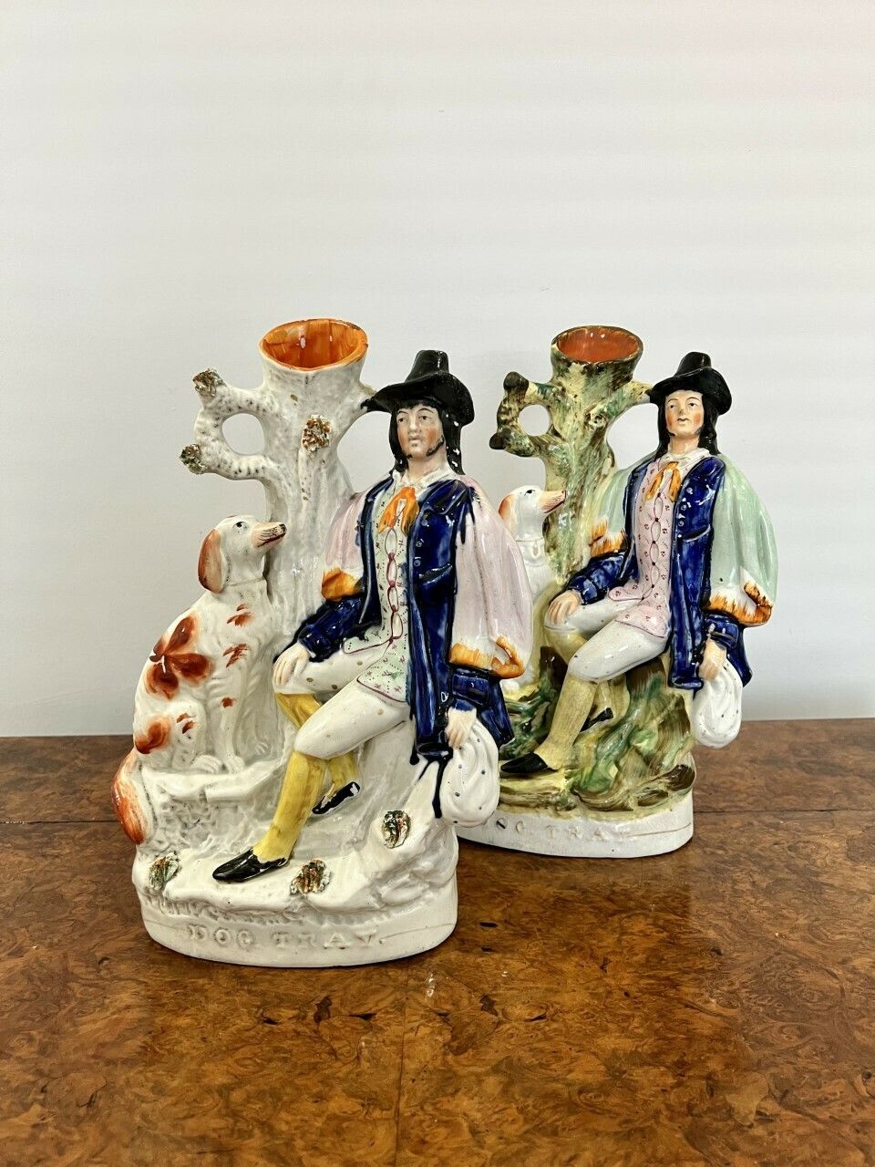Fantastic Rare Large Pair Of Victorian Staffordshire Figures photo Home Decor