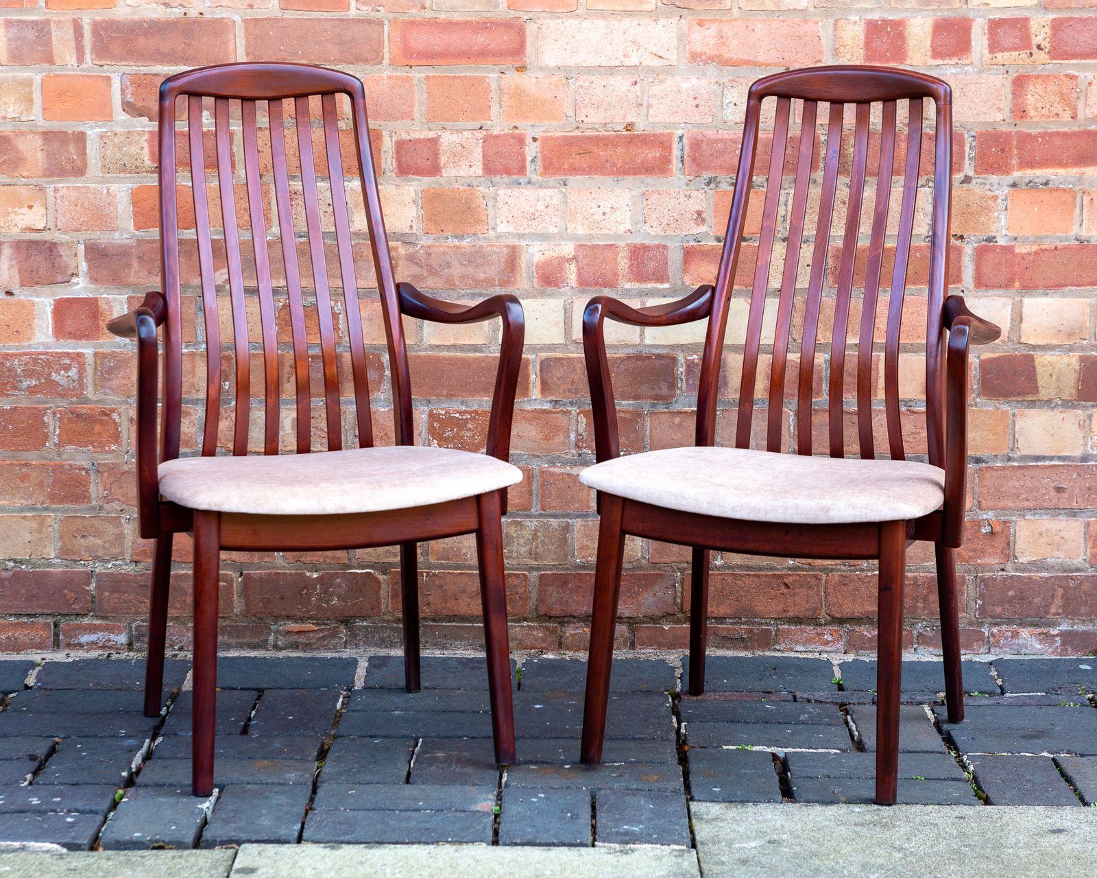 Rosewood Danish Carver Chairs Pair By Preben Schou High Back Mid Century Scandinavian Dining Chairs Mcm Scandi Japandi Danish Dining Chairs 1970s photo Furniture