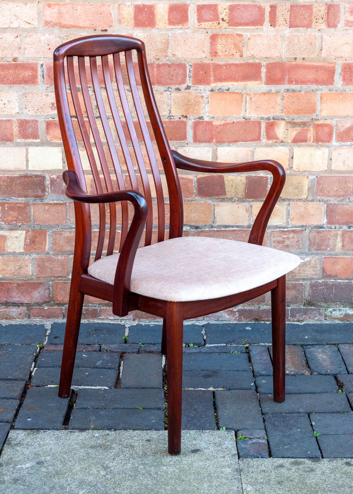 photo buy Rosewood Danish Carver Chairs Pair By Preben Schou High Back Mid Century Scandinavian Dining Chairs Mcm Scandi Japandi Danish Dining Chairs 1970s