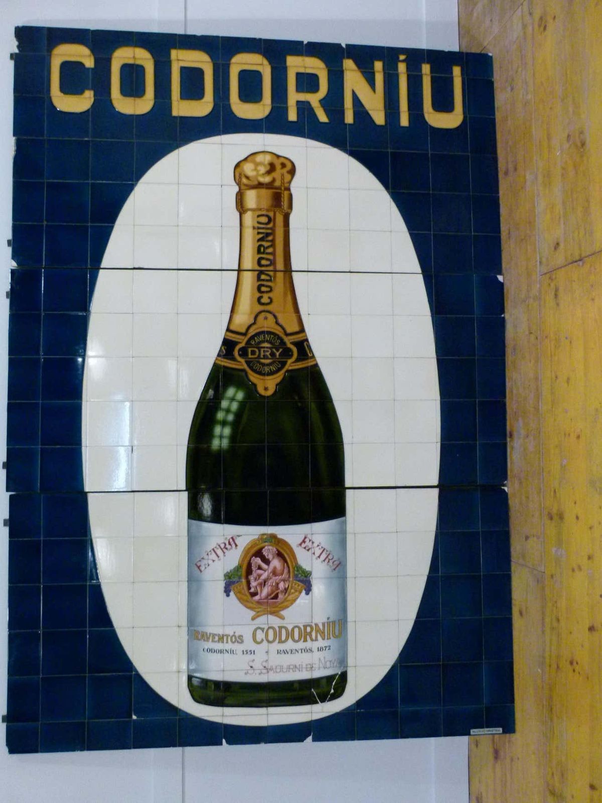 Art Nouveau Advertising Tile Poster From Codorniu''S Cellar, Spain photo Art