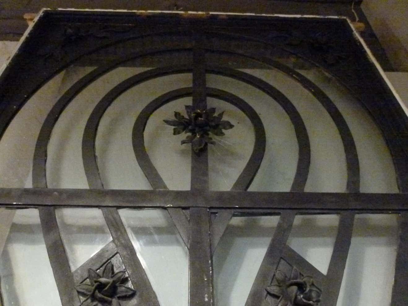 Double Front Door In Art Nouveau Style. photo Home Fixtures