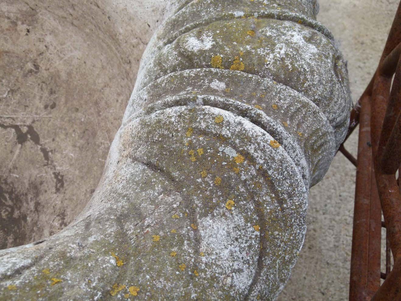 Garden Decor Mid 20th Century Reconstituted Stone Urn In Classical Greek Style photo