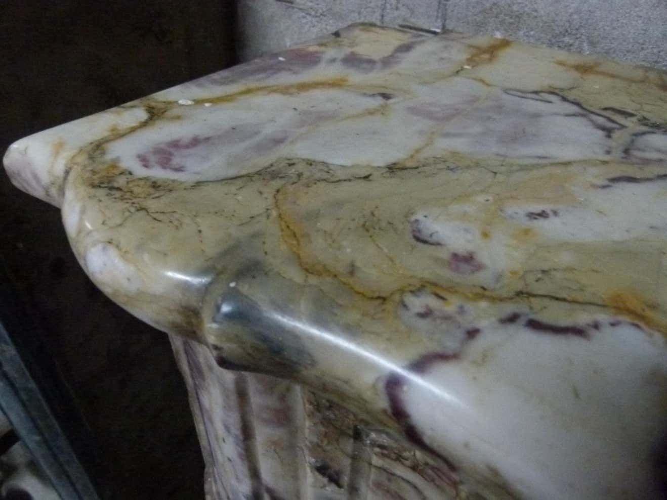 photo furniture French Louis XV Style Marble Fire Place Mantel
