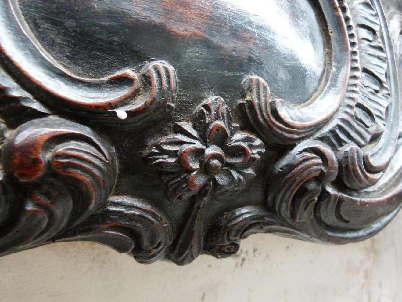 photo for sale Louis XVI Style Wooden Carved Fireplace Mantel