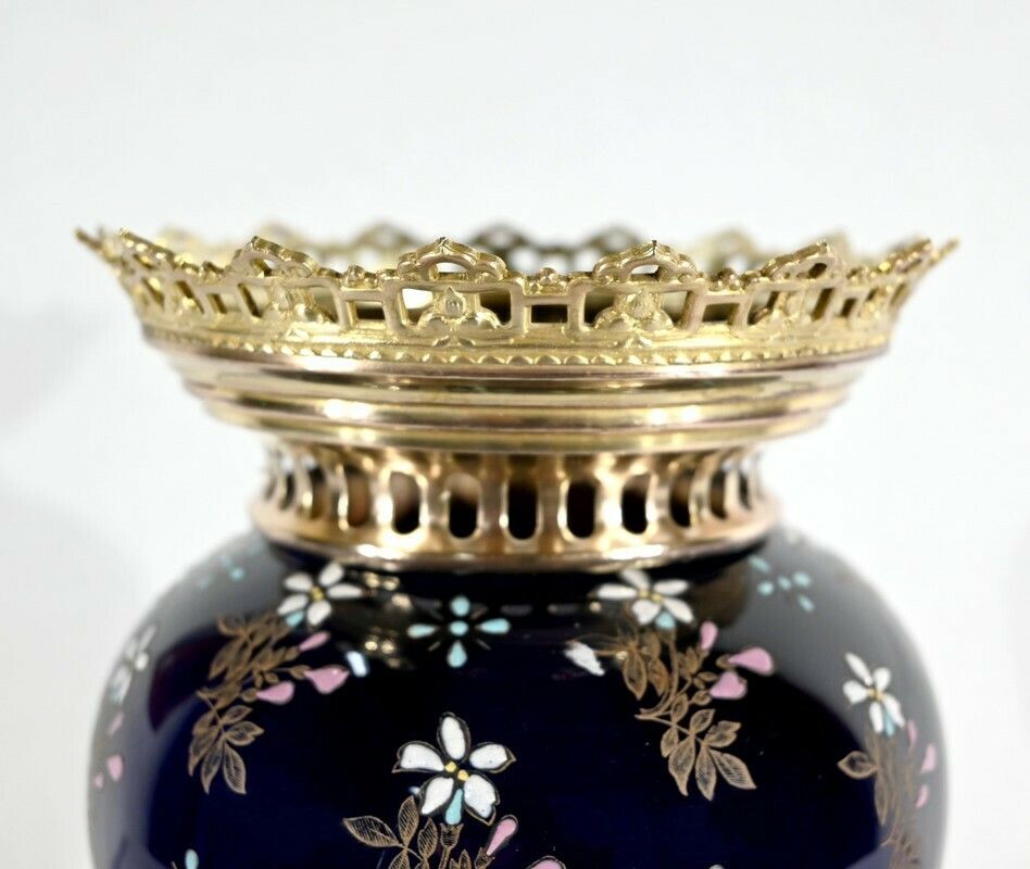 Ceramic And Gilt Bronze Vase, Manufacture Boch Frères Keramis – Late 19th Century photo buy