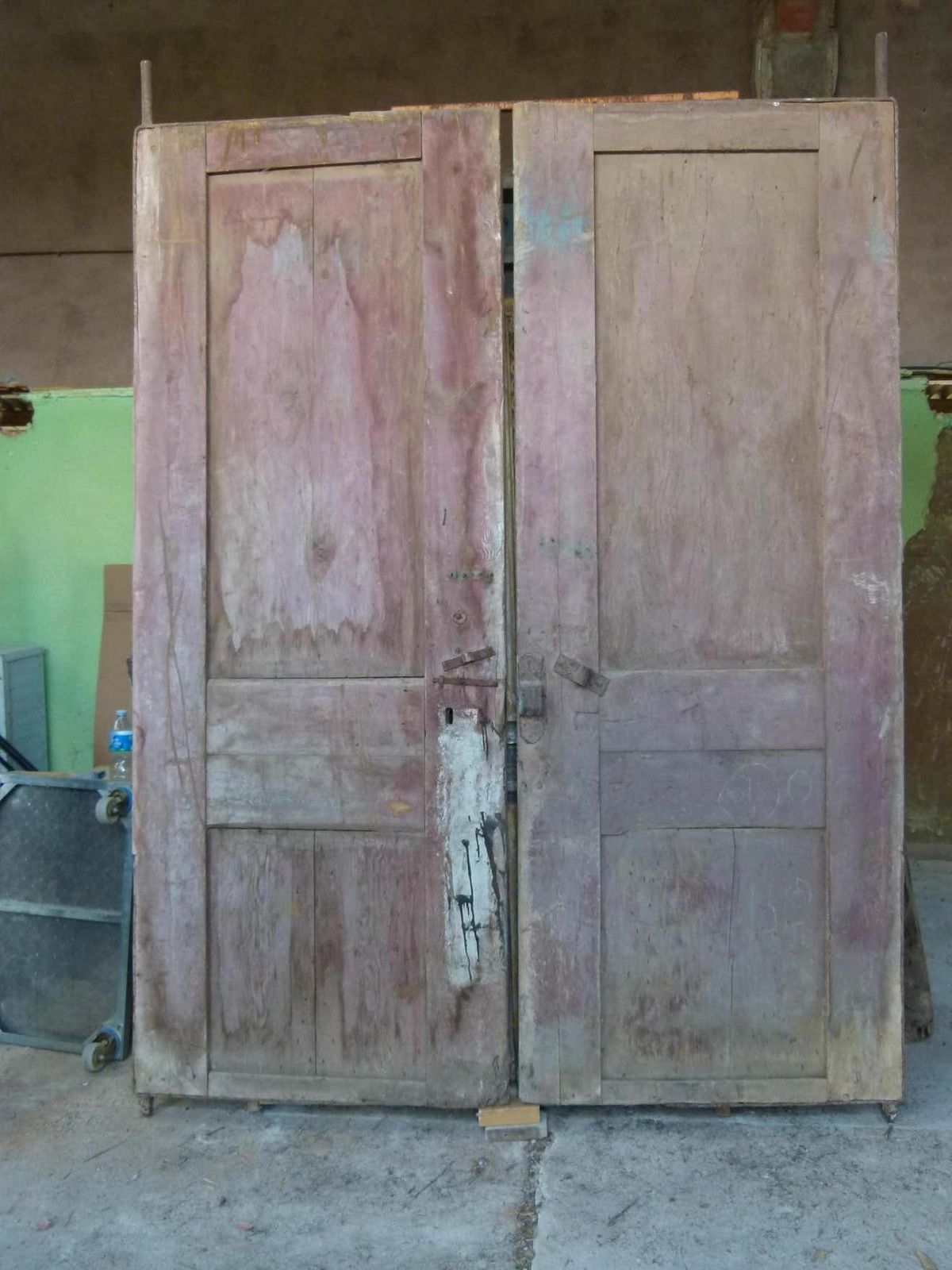 photo furniture Wooden Double Door Portal In Art Nouveau Style, Spain