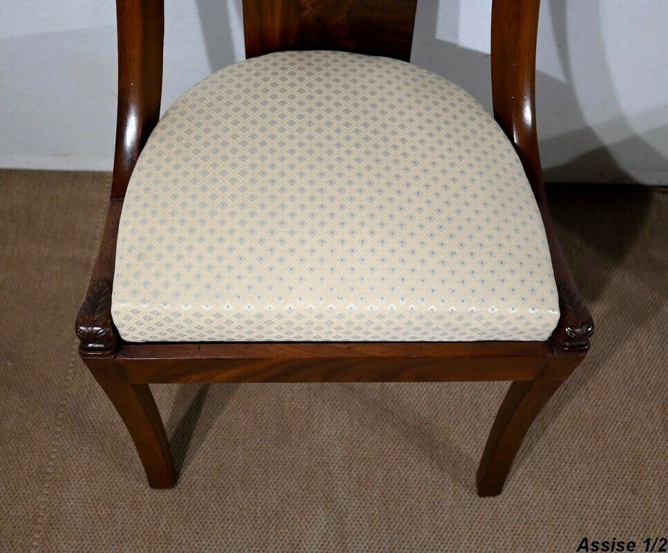 Pair Of Mahogany Gondola Chairs   Early 20th Century photo 1483.2