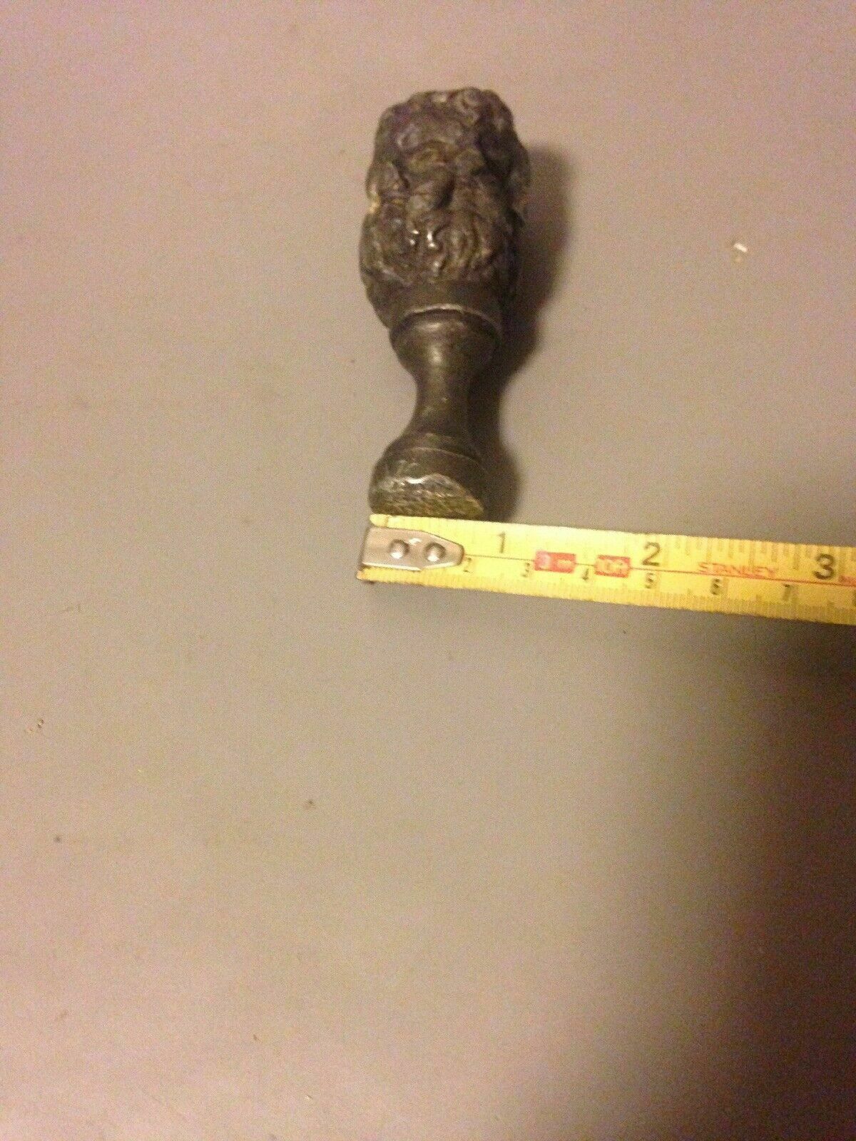 photo for sale 17th/18th Century Lead Seal Or Pipe Tamper Celtic Deity Lugus Celtic Antique
