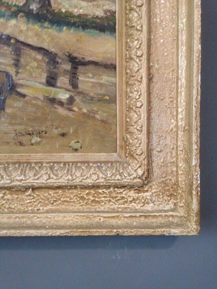 Vintage Original Oil Painting Dutch Signed Schmepers Framed On Board Art photo buy