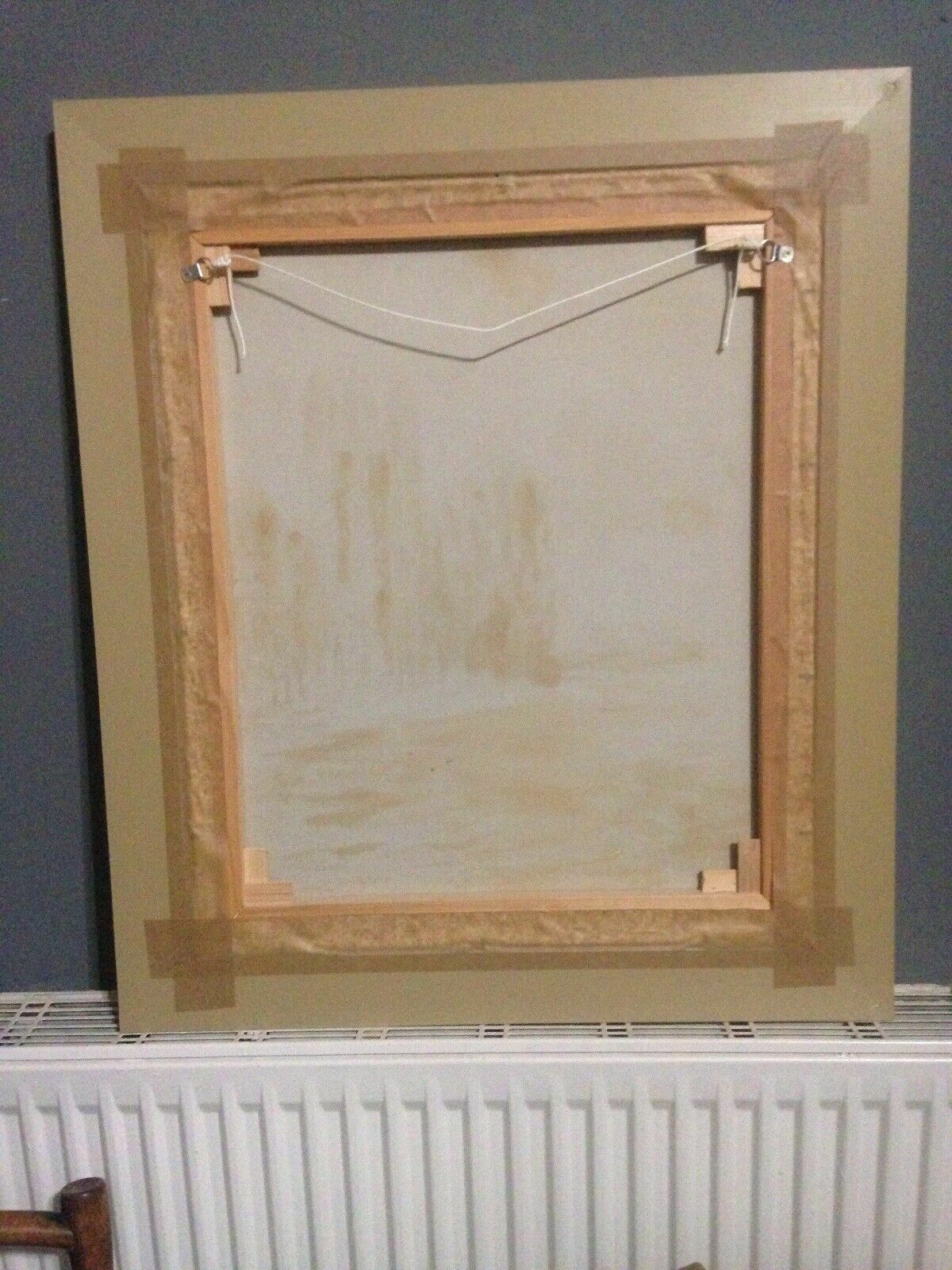 Post Impressionist Sunset Painting After Monet Turner Original Signed London photo vintage
