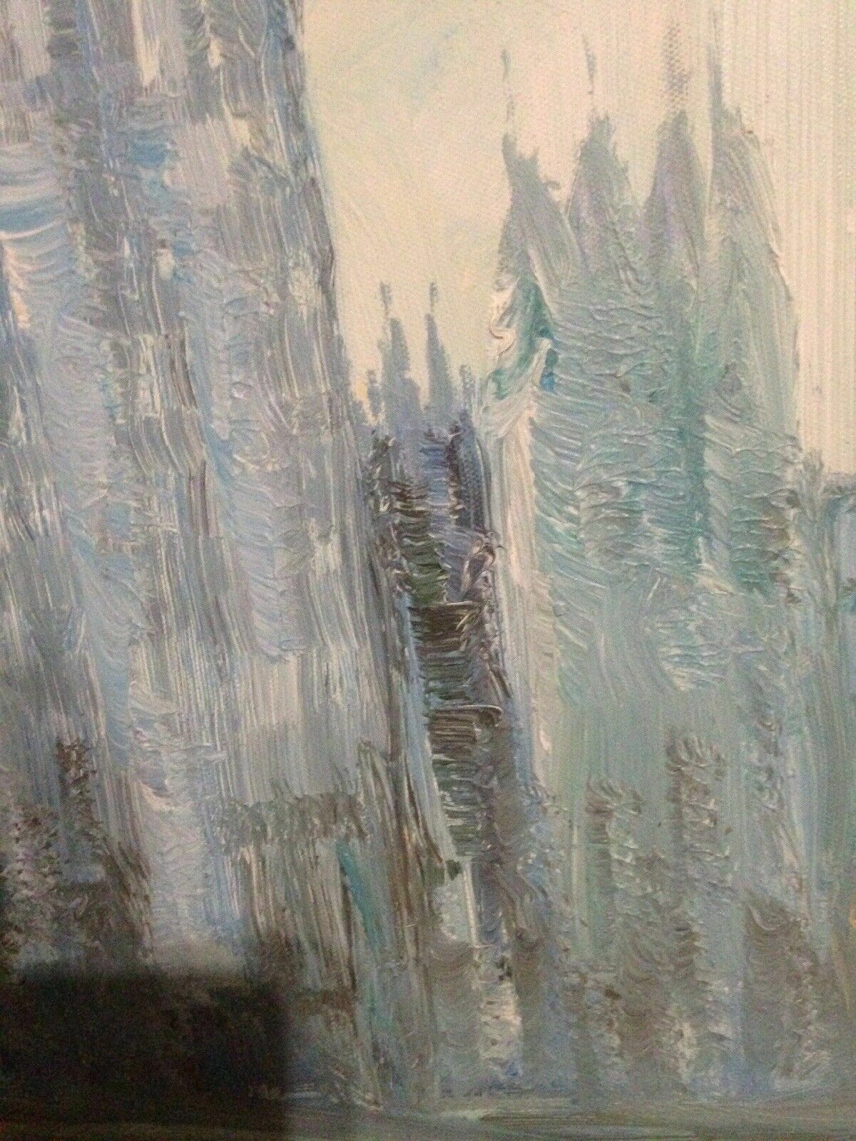 Art Post Impressionist Sunset Painting After Monet Turner Original Signed London photo