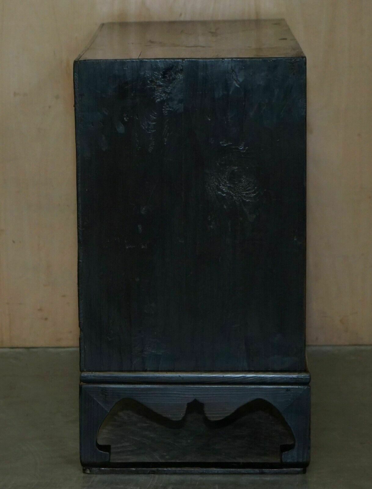 photo furniture Pair Of Vintage Circa 1950's Asian Korean Scholars Side Table Chests Inc Drawers