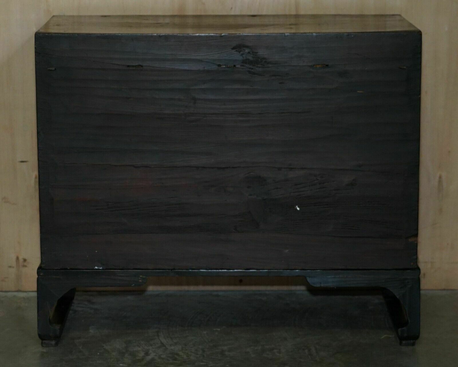 photo for sale Pair Of Vintage Circa 1950's Asian Korean Scholars Side Table Chests Inc Drawers