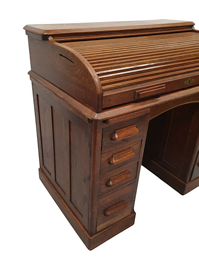 A Superb 1920s Oak Roll Top Desk photo buy
