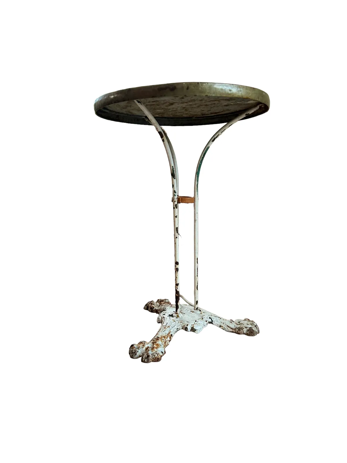 Late 19th Century French Wrought Iron Bistro Table photo furniture