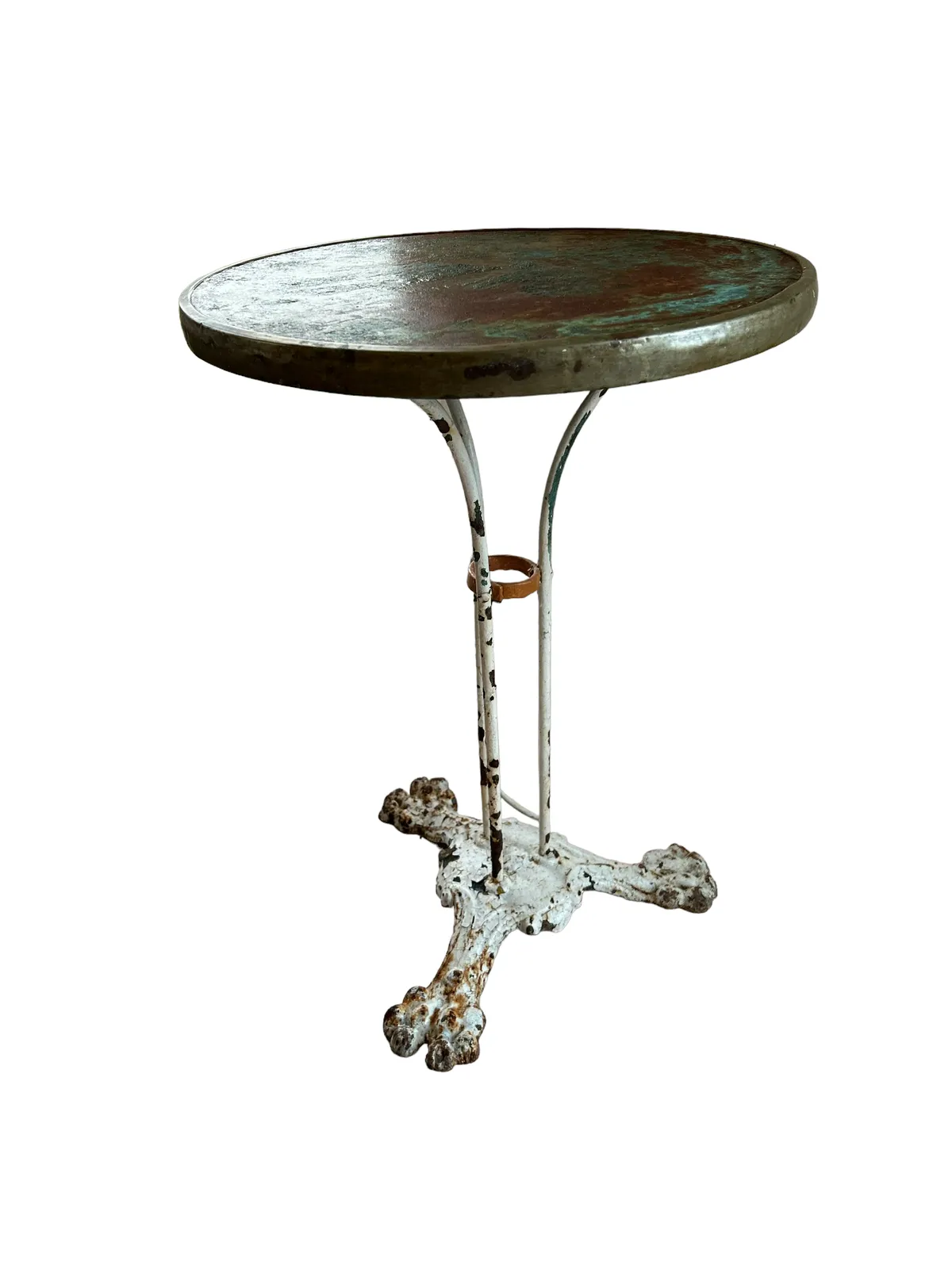 Late 19th Century French Wrought Iron Bistro Table photo vinterior