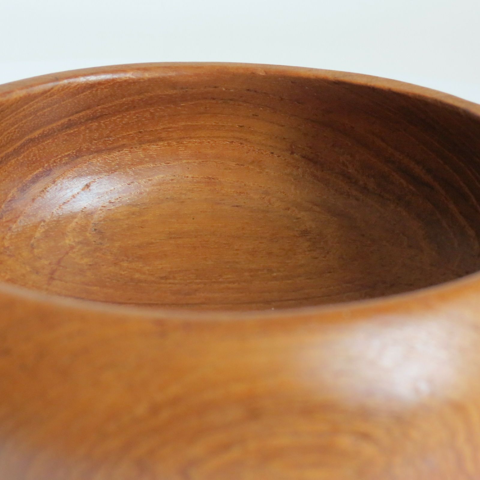 Set Of 4 Midcentury Teak Wooden Bowls 1960s photo Home Decor