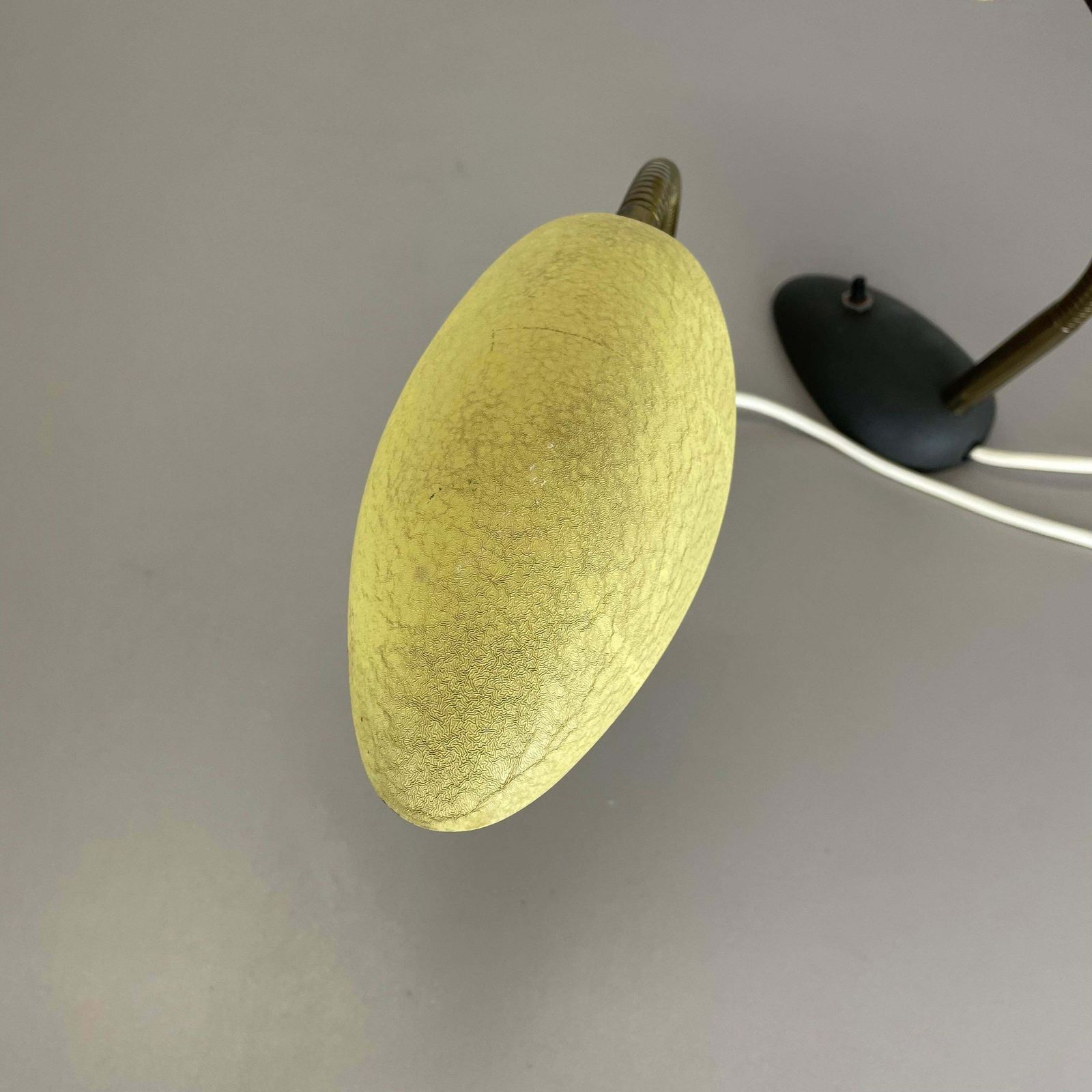 1315.0 Set Of 2 Stilnovo Auböck Style Yellow + Black Sputnik Table Light, Italy, 1950s photo