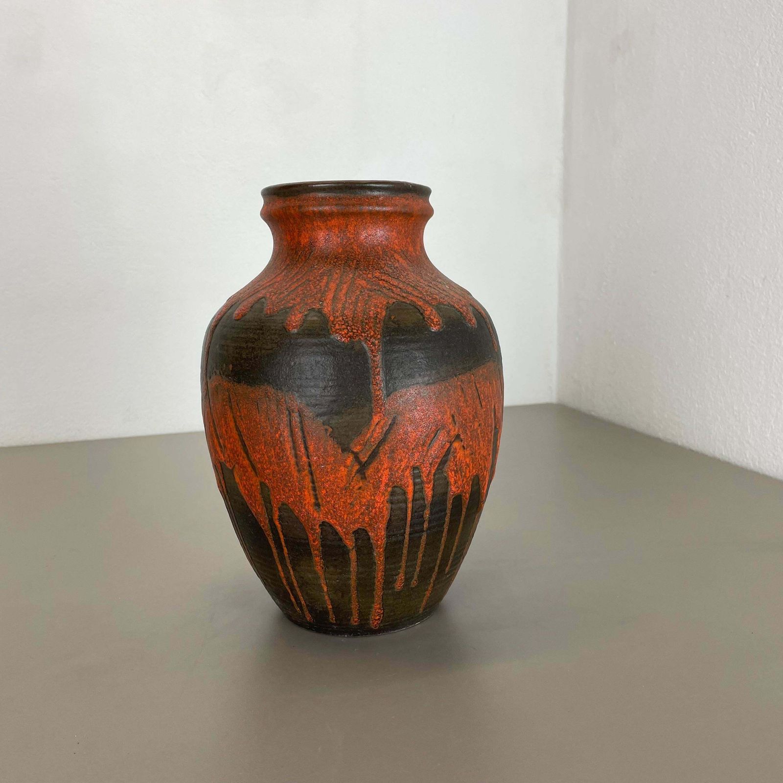 Fat Lava Ceramic Pottery Vase Heinz Siery Carstens Tönnieshof, Germany, 1970s photo furniture