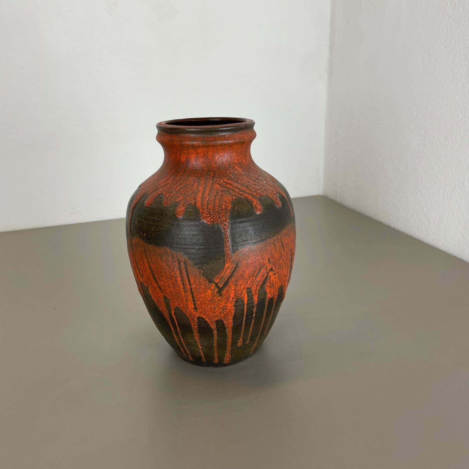 Fat Lava Ceramic Pottery Vase Heinz Siery Carstens Tönnieshof, Germany, 1970s photo Home Decor
