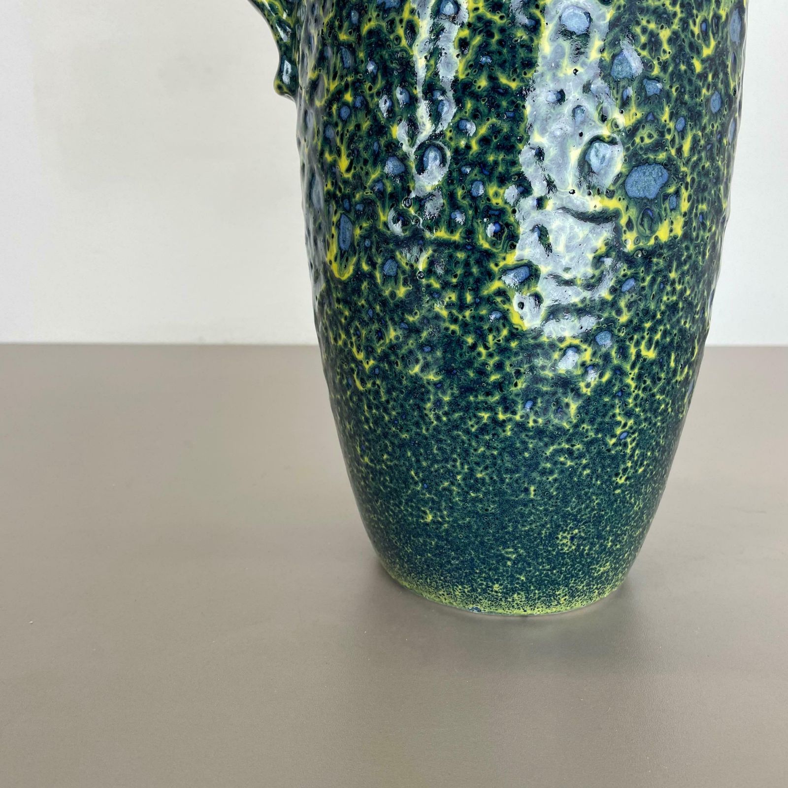 Rare Super Colour Crusty Fat Lava Multi Colour Vase Scheurich, Germany Wgp, 1970s photo for sale