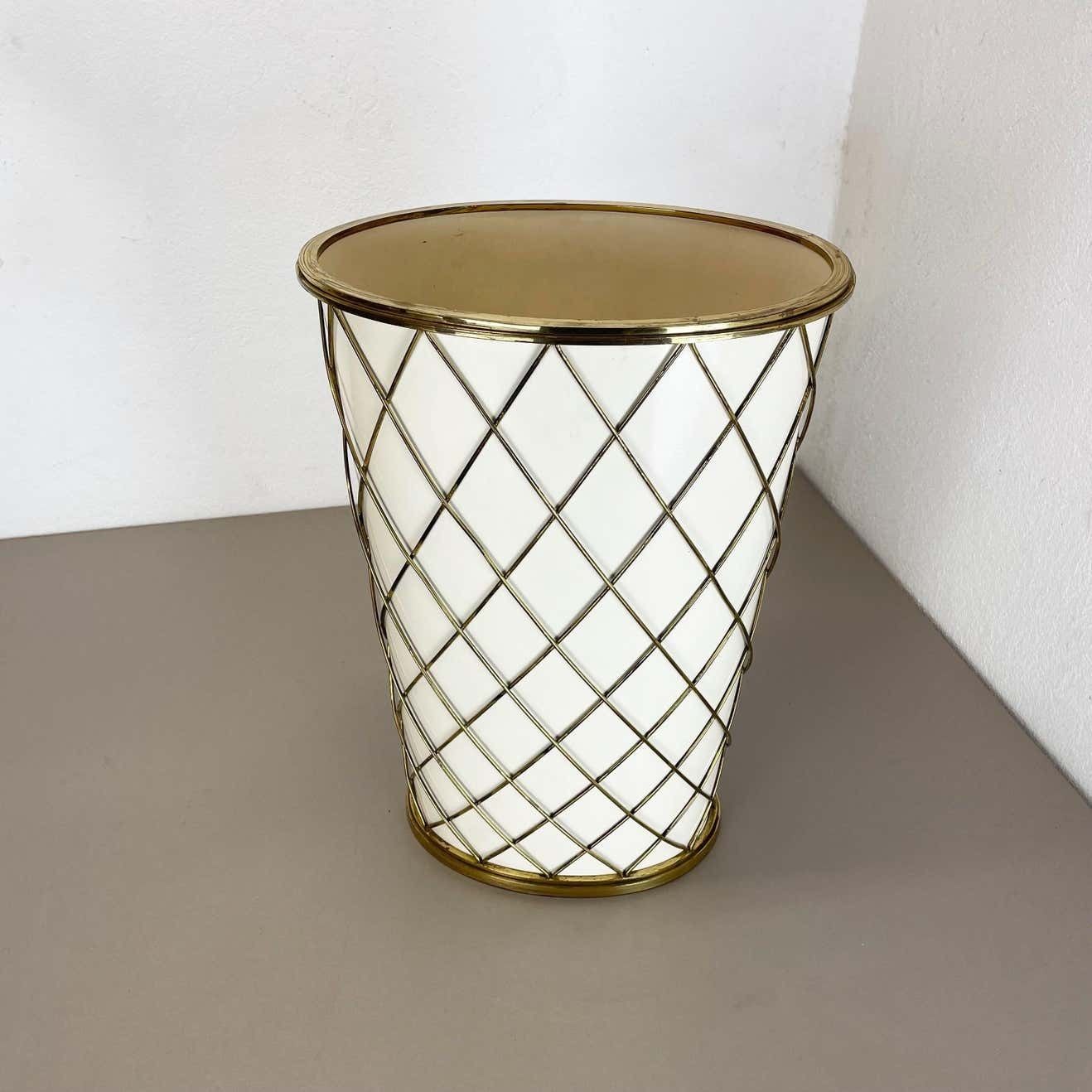 Original 1950s Brass Umbrella Stand By Vereinigte Werkstätten München, Germany photo Home Decor