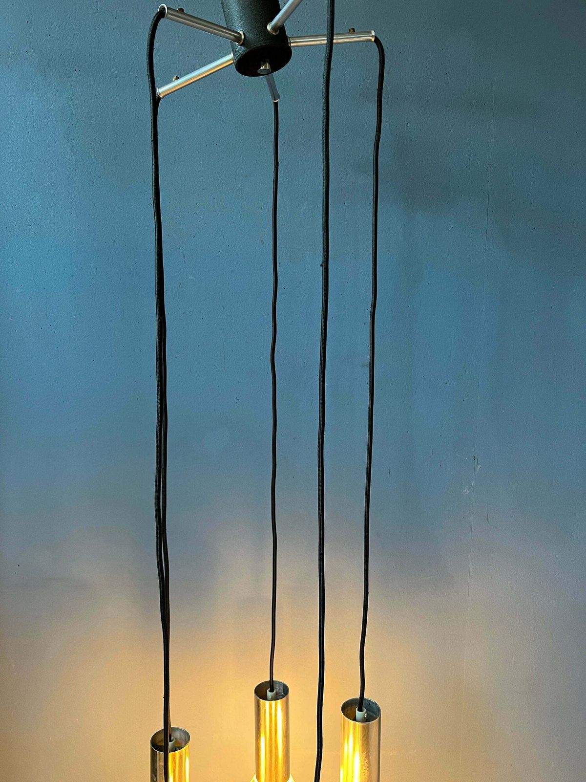 Mid Century Space Age Cascade Hanglamp / Vintage Lichtarmatuur photo 344.9184