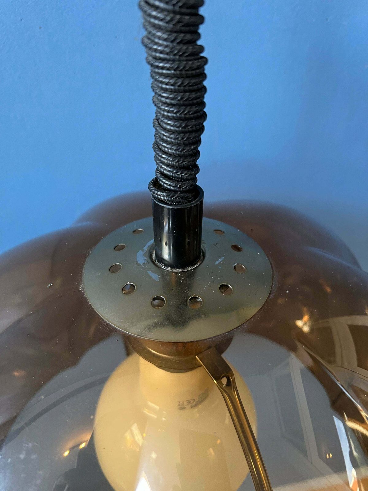 photo furniture Vintage Herda Space Age Hanglamp | Mid Century Lamp | Retro Jaren '70 Verlichting