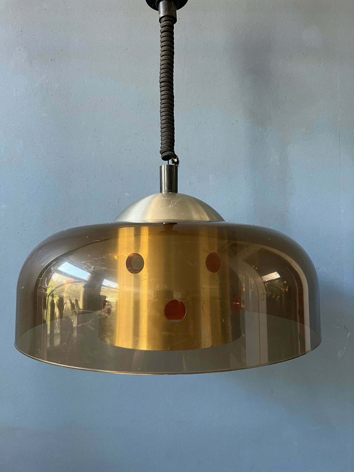 Mid Century Herda Space Age Lamp / Vintage Jaren 70 Hanglamp photo vinterior