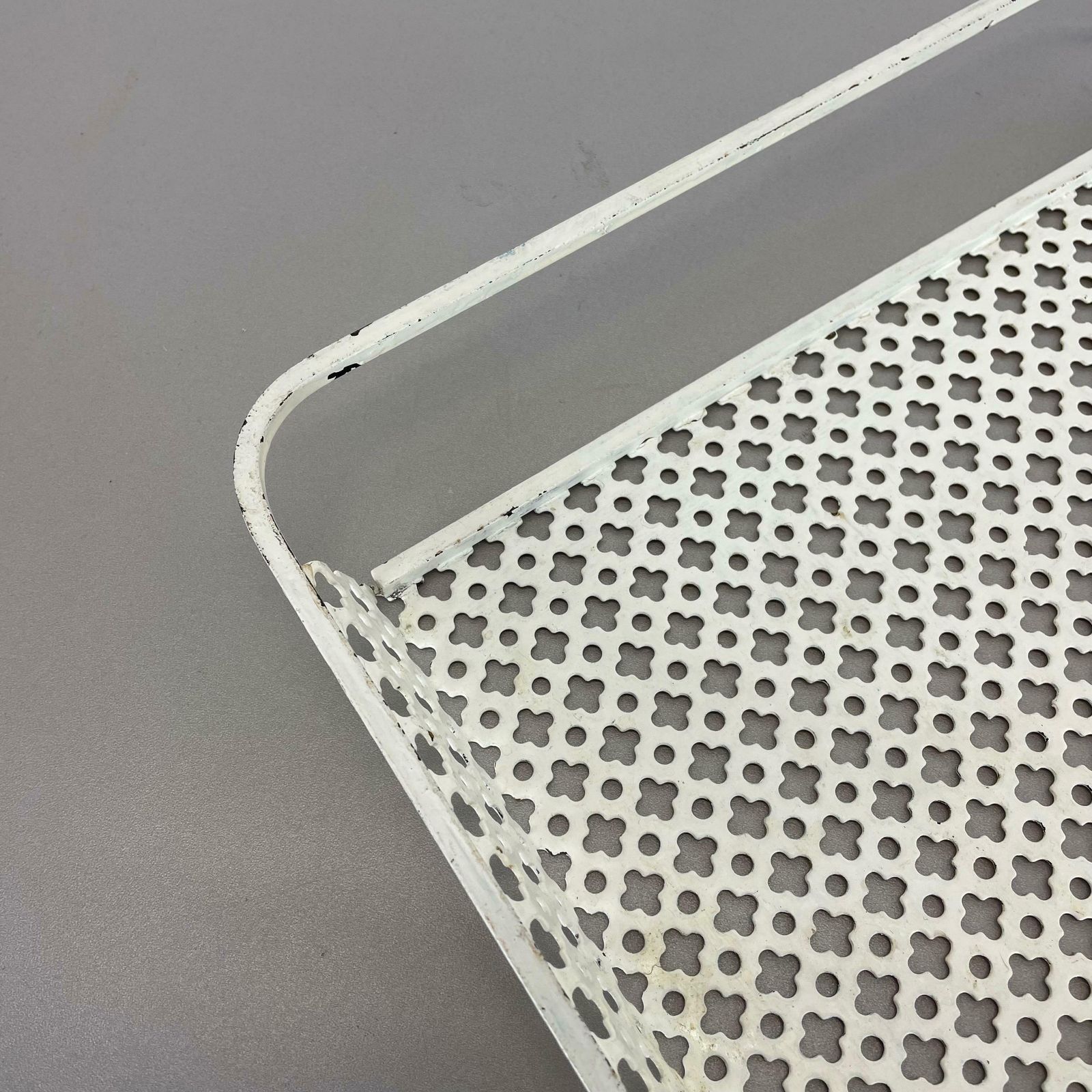 photo furniture Original French Modernist Metal Tray Rigituelle By Mathieu Matégot 1950s