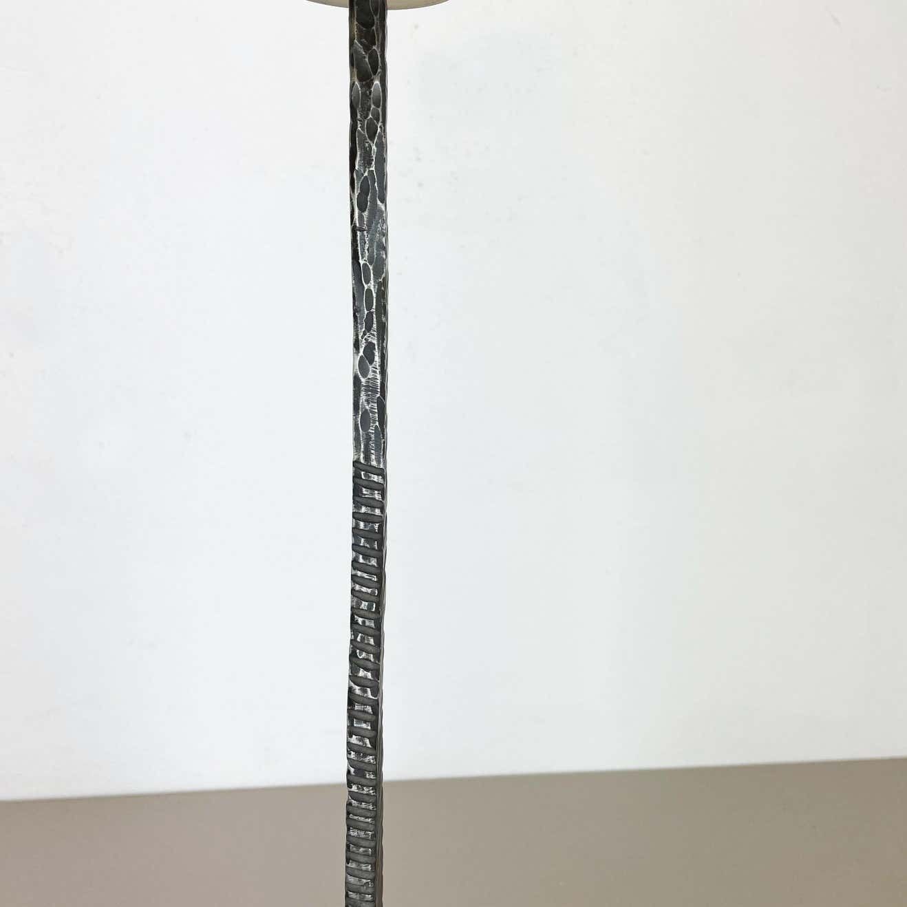 photo furniture Xl Modernist Sculptural Brutalist Copper Floor Candleholder, Germany, 1970s
