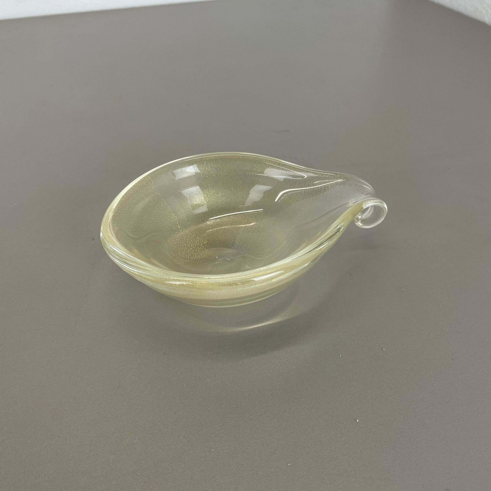 Glass Bowl Element Shell Ashtray Murano Bubble By Barovier And Toso Italy 1970s photo 501.0