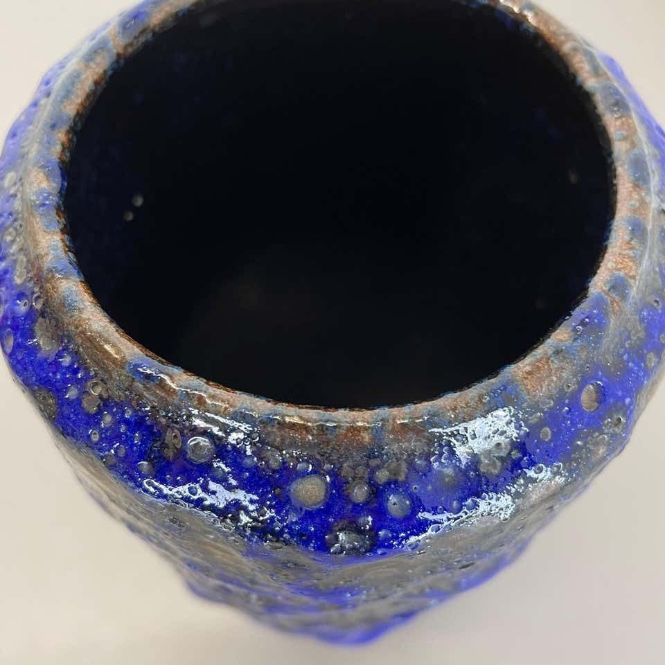 photo for sale Rare Super Color Crusty Fat Lava Multi Color Vase Scheurich, Germany Wgp, 1970s