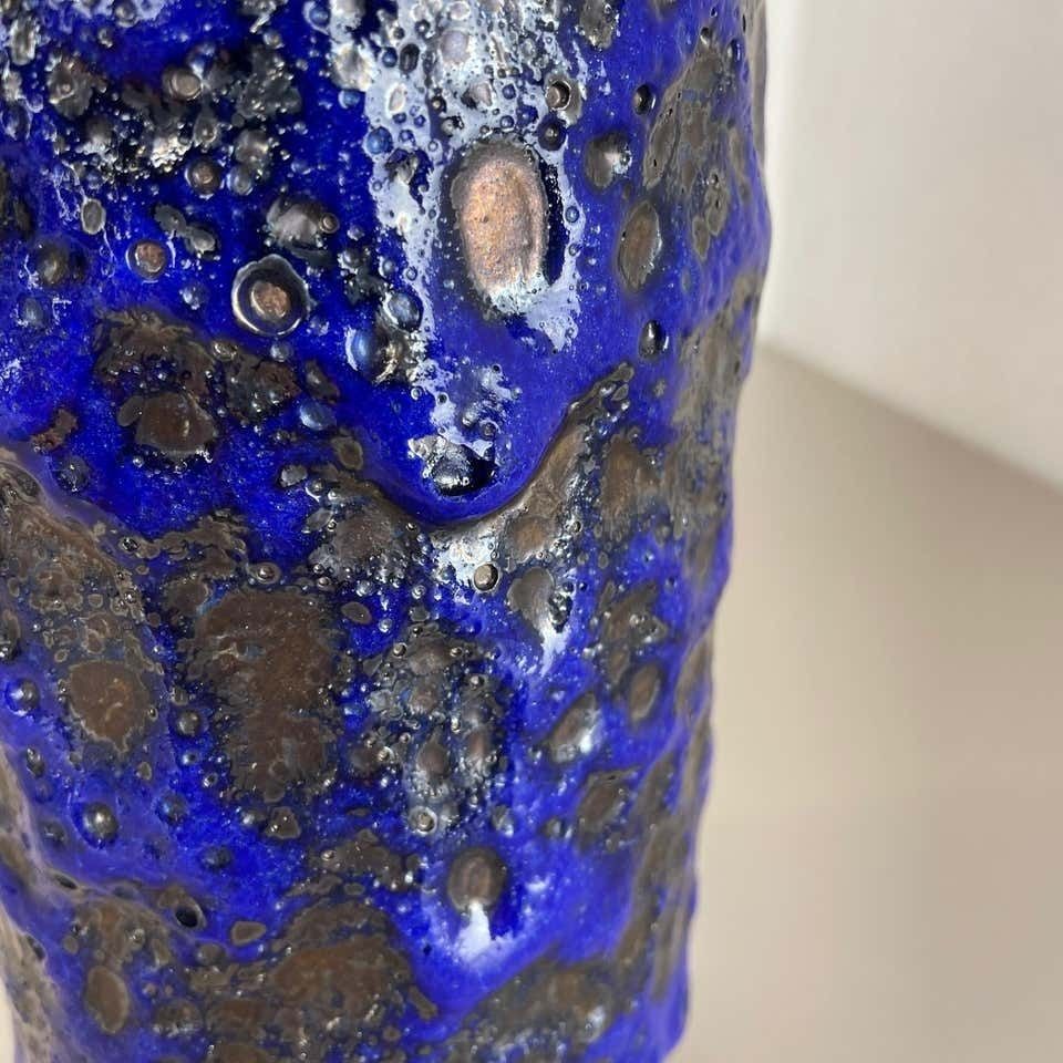446.0 Rare Super Color Crusty Fat Lava Multi Color Vase Scheurich, Germany Wgp, 1970s photo