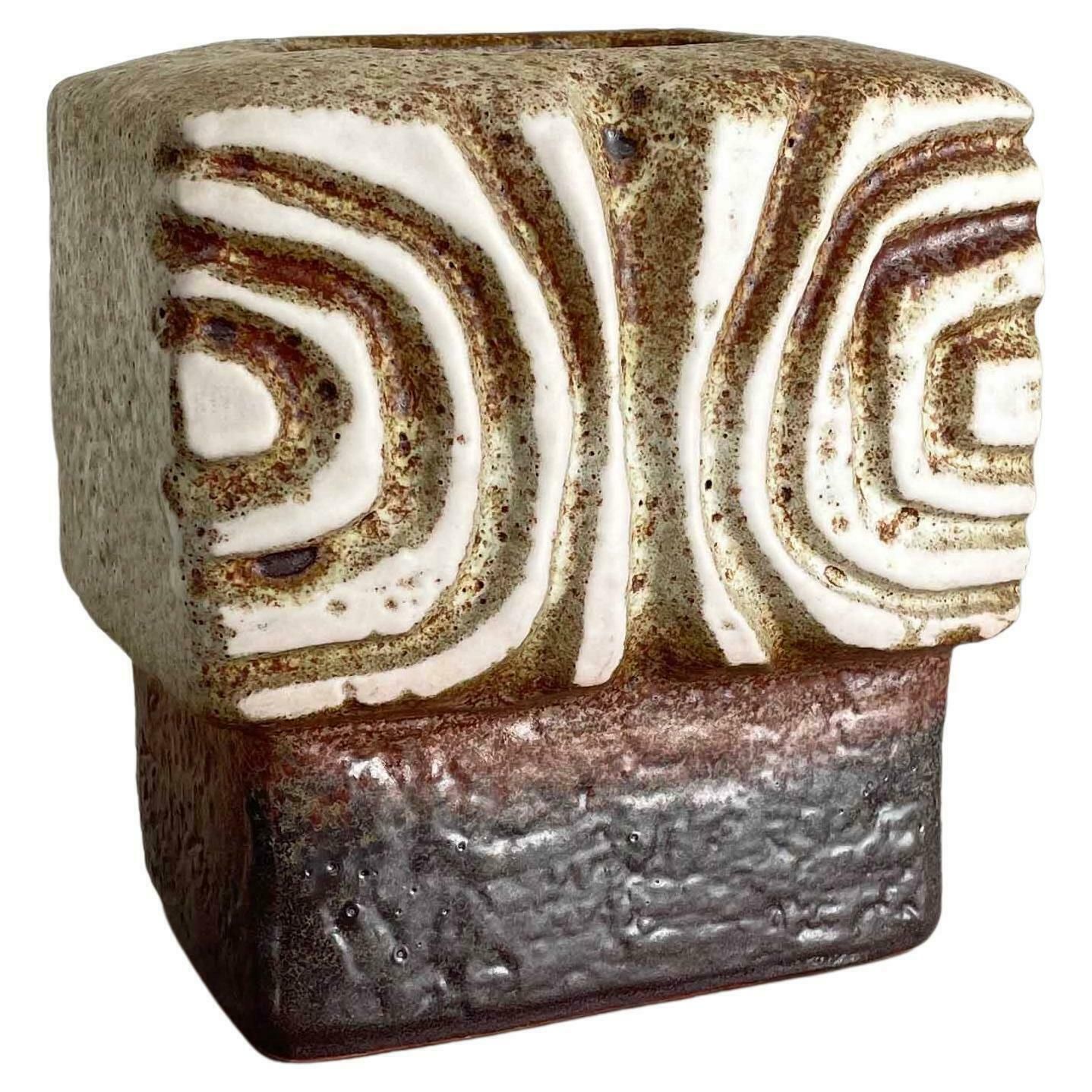 Fat Lava Ceramic Pottery Vase Heinz Siery Carstens Tönnieshof Germany 1970s