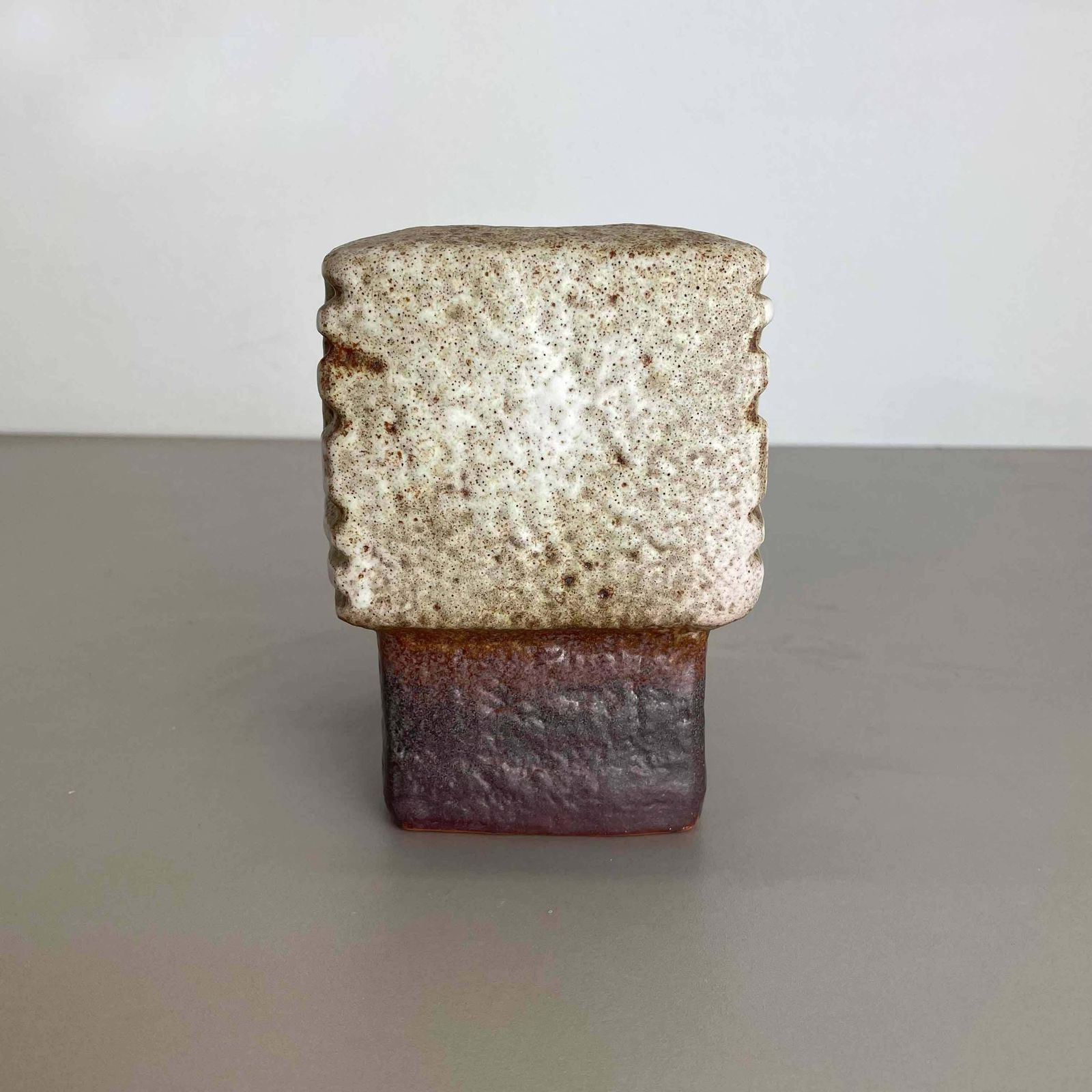 photo vinterior Fat Lava Ceramic Pottery Vase Heinz Siery Carstens Tönnieshof Germany 1970s